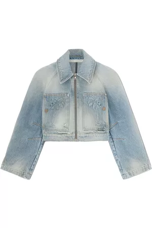 Palm Angels Chaqueta vaquera Paris corta