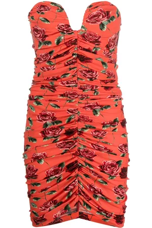 MAGDA BUTRYM Minivestido con motivo de rosas