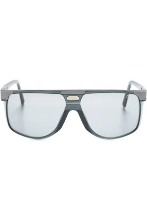 Cazal D-frame logo-engraved sunglasses