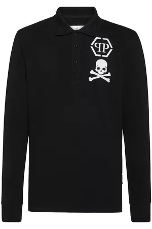 Philipp Plein Polo con motivo de calavera
