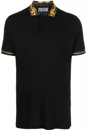 VERSACE Polo con motivo barroco