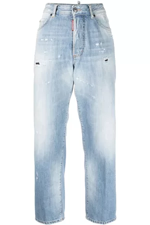Dsquared2 Vaqueros capri con efecto lavado