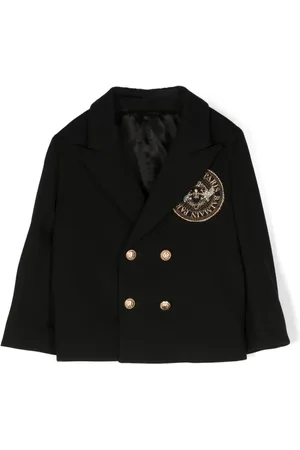 Balmain Blazer con parche del logo