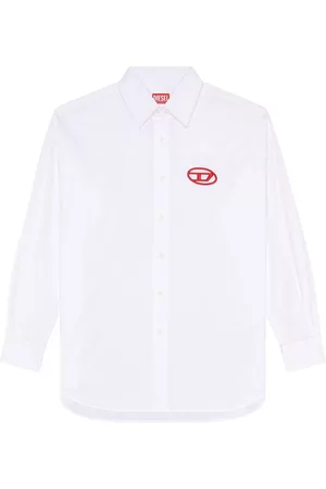 Diesel Camisa S-Dou-Plain con logo bordado