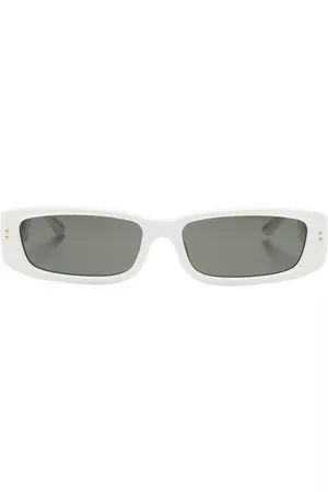Linda Farrow Gafas de sol con montura rectangular