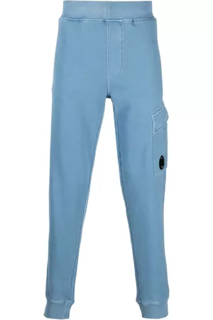 C.P. Company Pantalones de chándal con placa del logo