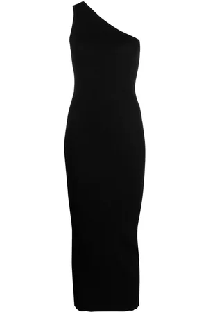 Totême Vestido de canalé con hombro descubierto