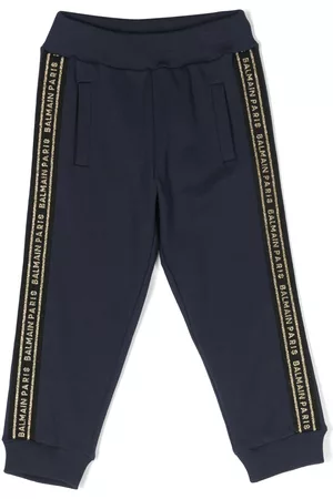 Balmain Pantalones de chándal con logo bordado