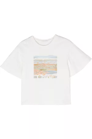 Chloé Camiseta con logo estampado