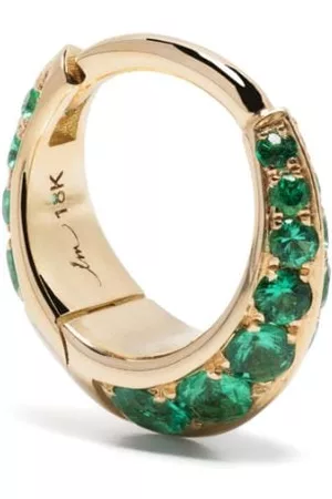 Lizzie Mandler Aros Double Sided en oro amarillo de 18kt con esmeralda
