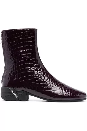 RAF SIMONS Botines Solaris con efecto de piel de cocodrilo
