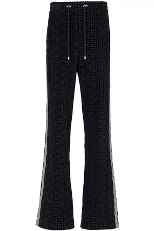 Balmain Pantalones rectos con rayas laterales
