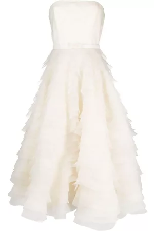 Ana Radu Vestido midi estilo corsé