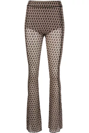 AVAVAV Pantalones Apartment con monograma estampado