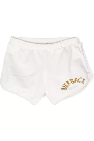 VERSACE Bermudas con logo bordado