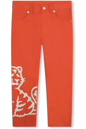 Kenzo Pantalones rectos estampados