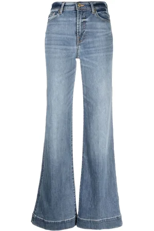 7 for all Mankind Vaqueros anchos con parche del logo