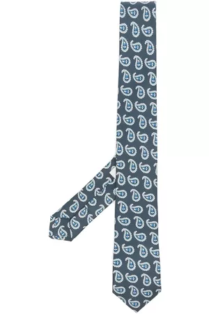 Etro Corbata en jacquard con estampado de cachemira