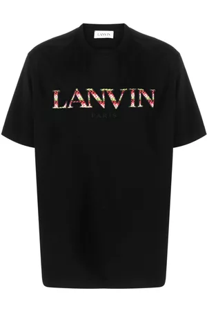 Lanvin Camiseta con logo bordado