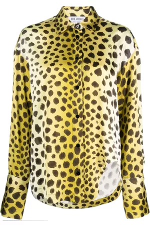 The Attico Camisa con motivo de guepardo