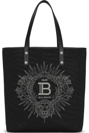 Balmain Bolso shopper Varsity con logo bordado