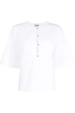 Ganni Blusa con abertura