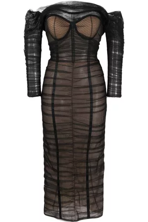 Ana Radu Vestido midi palabra de honor
