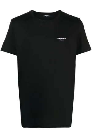 Balmain Camiseta con logo afelpado