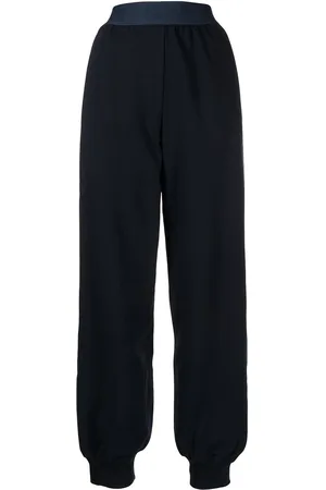 Alberta Ferretti Pantalones de chándal con logo en la cinturilla
