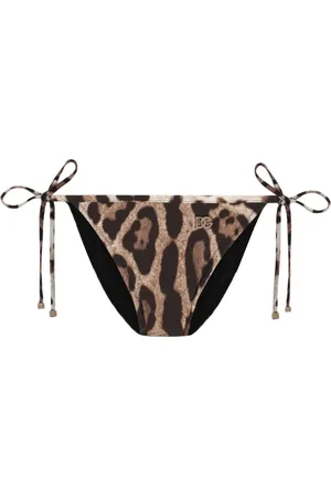 Dolce & Gabbana Bragas de bikini con motivo de leopardo