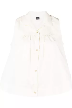 FAY Camisa sin mangas con pliegues