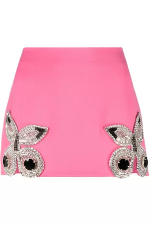 AREA Minifalda con mariposa bordada