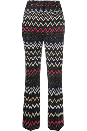 Missoni Pantalones de lúrex con motivo en zigzag