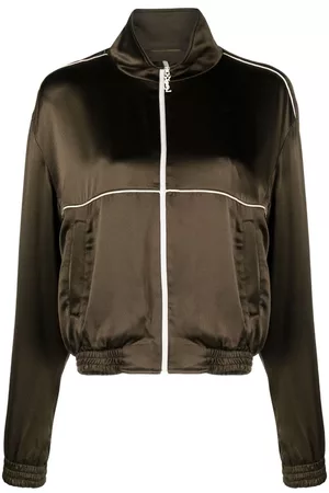 Saint Laurent Chaqueta de chándal con cuello alto