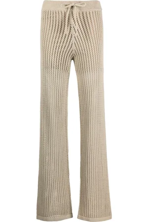 HUGO BOSS Pantalones rectos de punto flojo