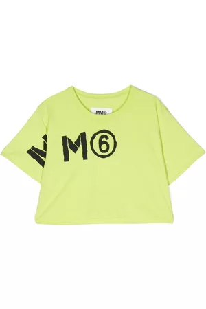 Maison Margiela Camiseta corta con motivo de números