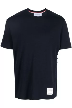 Thom Browne Camiseta 4-Bar con parche del logo
