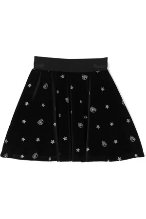 Chiara Ferragni Falda con apliques del logo