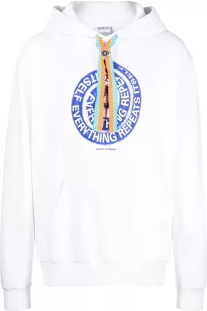 MARCELO BURLON Sudadera con capucha y motivo de ondas