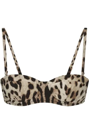 Dolce & Gabbana Top de bikini con estampado de leopardo