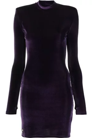 Philipp Plein Vestido corto con placa del logo
