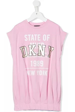 DKNY Vestido estilo camiseta con logo