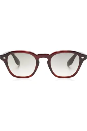 Oliver Peoples Gafas con efecto degradado y montura cuadrada