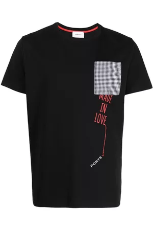 Ports V Camisa a cuadros con logo bordado