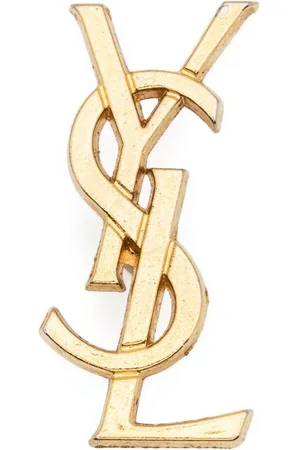 Saint Laurent Broche con logo 1990