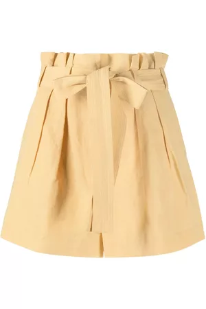 ULLA JOHNSON Shorts con cinturón
