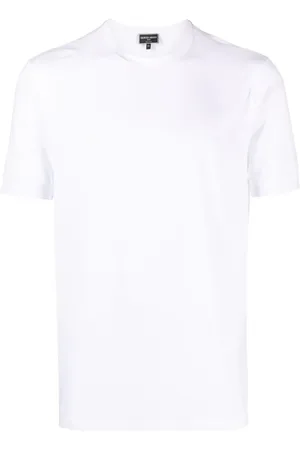 Giorgio Armani Camiseta lisa con cuello redondo