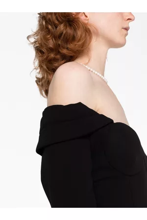MAGDA BUTRYM Vestido corto con hombros descubiertos