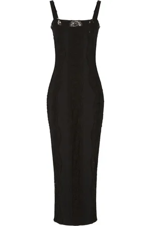 Dolce & Gabbana Vestido midi con detalle de encaje