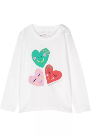 Stella McCartney Camiseta con corazón estampado